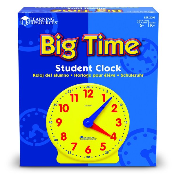 Learning Resources Big Time™ 12-Hour Student Learning Clock® 2095